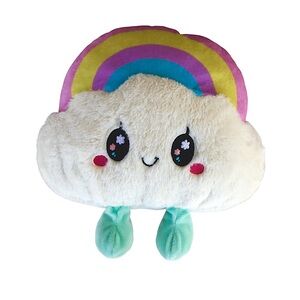 KELLYTOY Cute  & Cloud Vibrant Colors Adorable Rainbow Plush Toy 10 Inches